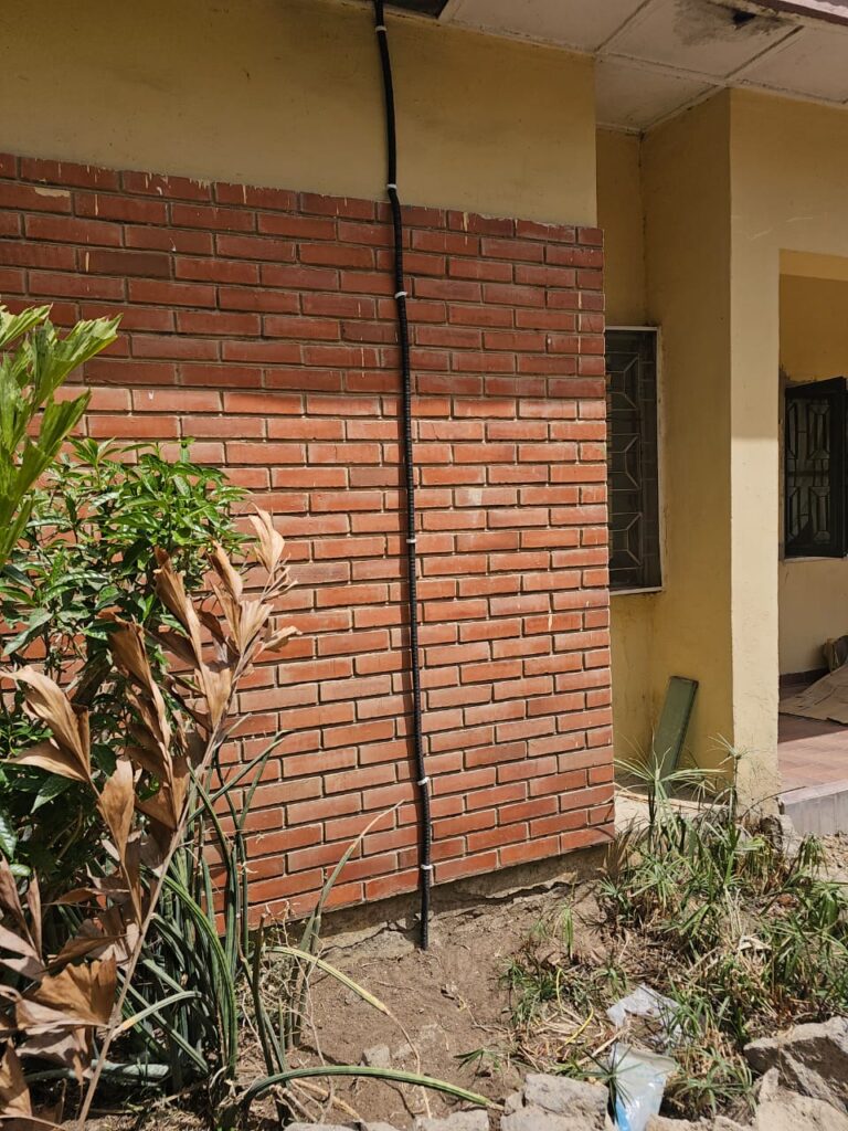 Dedicated earthing installation for a residential hybrid solar system in Kano by Illamab Energy Solutions