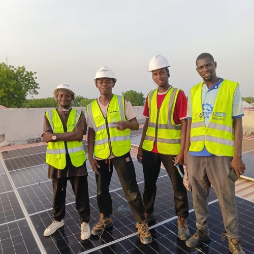 Illamab Energy Solutions team working on a solar installation project